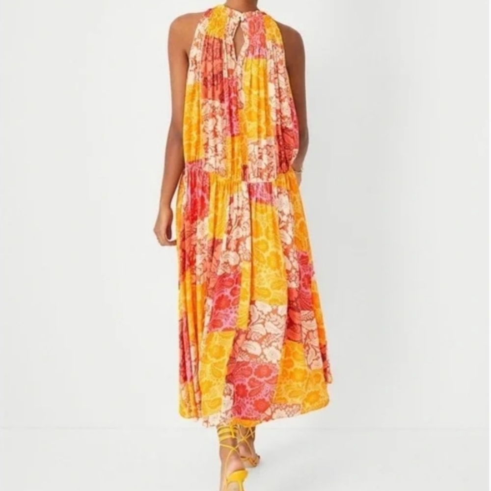Ann Taylor Patchwork Floral Maxi Dress - Picture 2 of 8